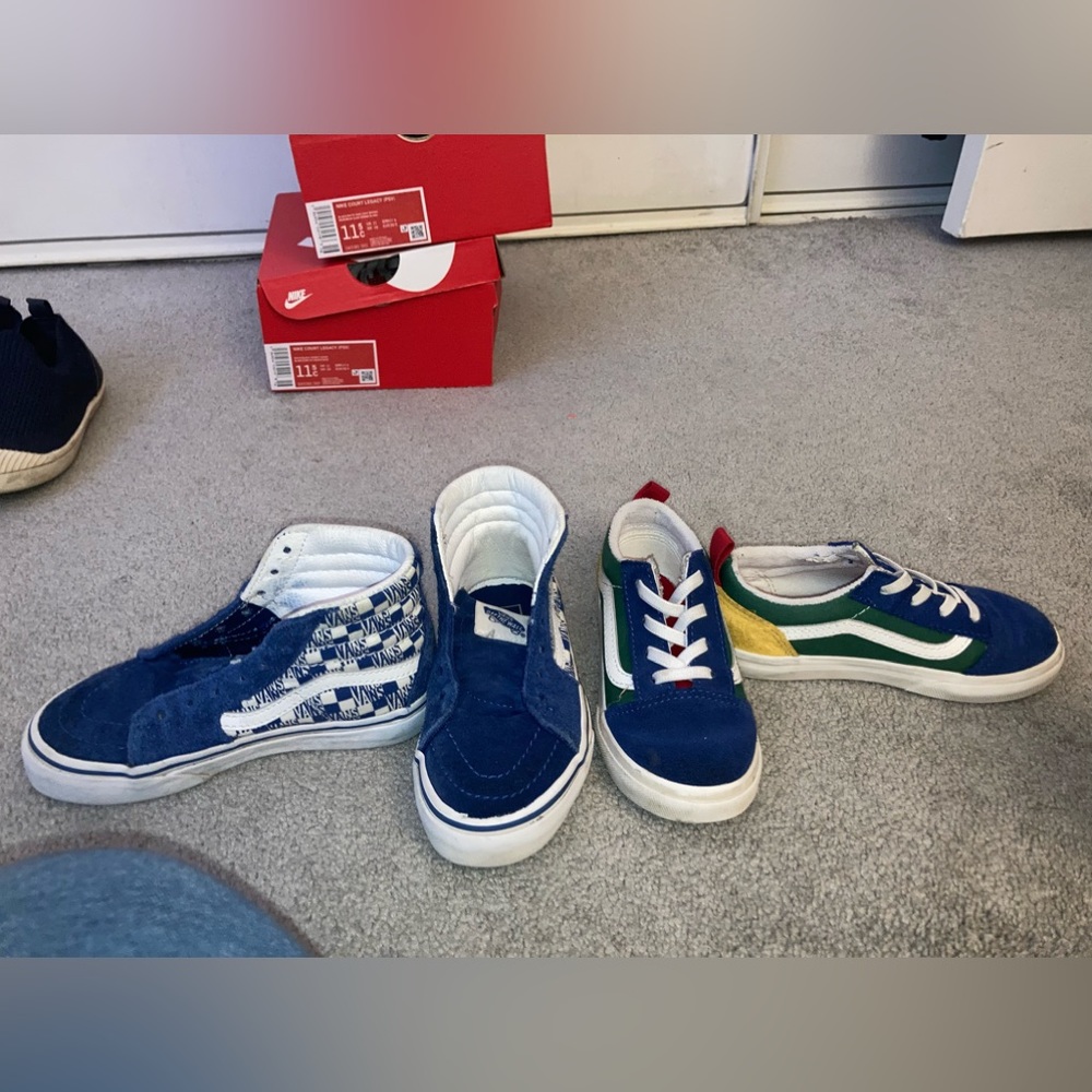 Blue Suede High Top size 11 (KidBoy) *USED*